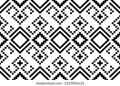 Nature vintages cross stitch traditional ethnic pattern paisley flower Ikat background abstract Aztec African Indonesian Indian seamless pattern for fabric print cloth dress carpet curtains and sarong