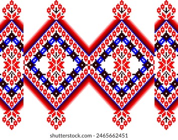Nature vintages croix sur couture motif ethnique traditionnel cachemire fleur Ikat arrière-plan abstrait Aztec Africain Indonésien Indien harmonieux motif pour tissu imprimé tissu tapis rideaux et sarong
