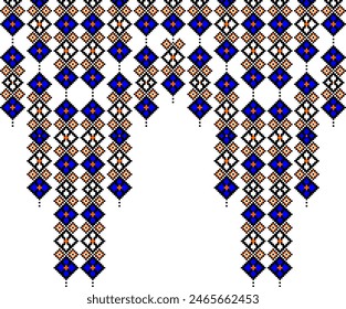 Nature vintages croix sur couture motif ethnique traditionnel cachemire fleur Ikat arrière-plan abstrait Aztec Africain Indonésien Indien harmonieux motif pour tissu imprimé tissu tapis rideaux et sarong