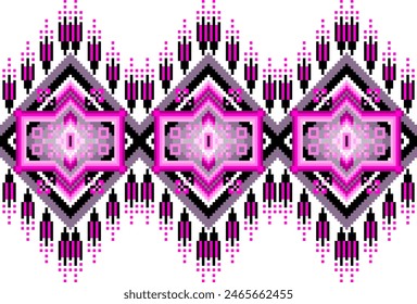 Nature vintages croix sur couture motif ethnique traditionnel cachemire fleur Ikat arrière-plan abstrait Aztec Africain Indonésien Indien harmonieux motif pour tissu imprimé tissu tapis rideaux et sarong
