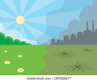 Industry Vs Nature Stock & | Shutterstock