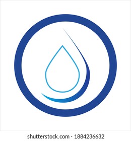 diseño de ilustraciones vectoriales con logotipo de caída de agua natural