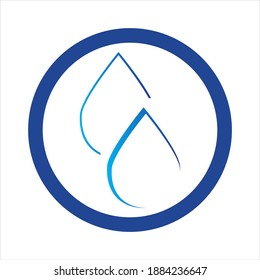 nature water drop Logo Template vector illustration design
