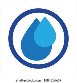 nature water drop Logo Template vector illustration design