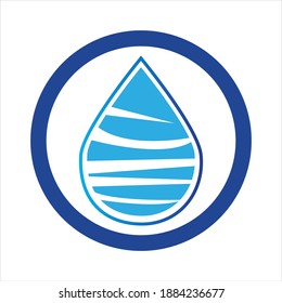 diseño de ilustraciones vectoriales con logotipo de caída de agua natural