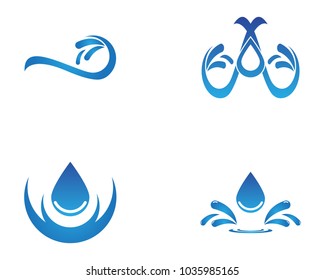 Nature water logo design