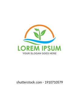 nature water logo , natural logo