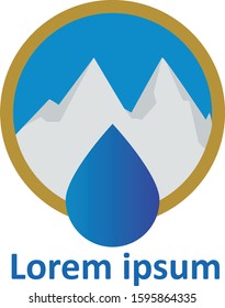 Nature Water Logo Vector Design