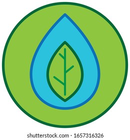 nature water vector icon for product dietary label flat vector icon for apps and websites