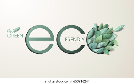 Nature web banner concept design. Vector illustration on the theme of ecology, environment, natural products, natural and healthy life.