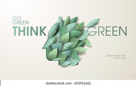 Nature web banner concept design. Vector illustration on the theme of ecology, environment, natural products, natural and healthy life.