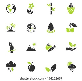 nature web icons for user interface design