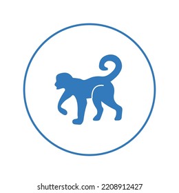 Nature wildlife monkey icon | Circle version icon |