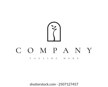 nature window door logo design