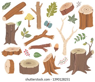 Nature Wooden Collection Elements Set