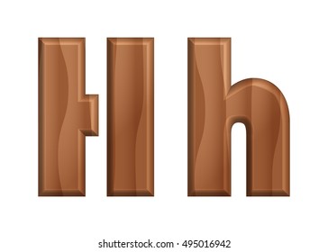 Nature wooden texture font-08 uppercase and lowercase alphabet 
