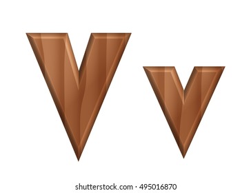 Nature wooden texture font-22 uppercase and lowercase alphabet 

