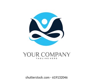 Nature Yoga Logo Template Design