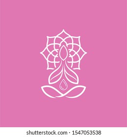 Nature Yoga Mandala Meditation Logo