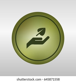 Nature,ecology info graphic design on green background. Vector illustration
