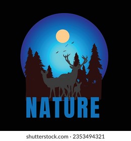 
natureillustrations with patches for t-shirts and other uses