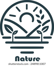 Nature-inspired design reflecting the unity of earth, flora, and water.