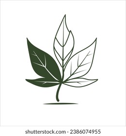  A nature-inspired logo featuring a minimalist representation of a leaf illustration