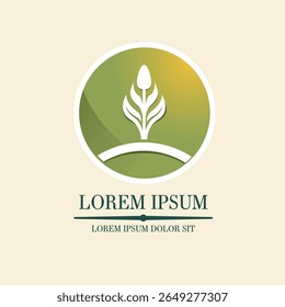 Logotipo inspirado en la Naturaleza con diseño de hojas	