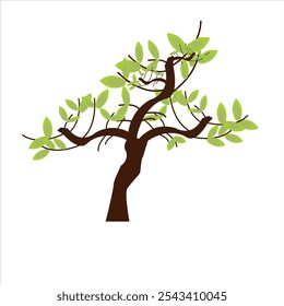 NATURE-INSPIRED TREE VECTOR DESIGN.GREENERY AND TREE ILLUSTRATION VECTOR.