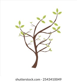 NATURE-INSPIRED TREE VECTOR DESIGN.GREENERY AND TREE ILLUSTRATION VECTOR.