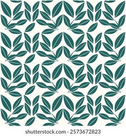 Nature's Harmony Floral Leaf Repeat