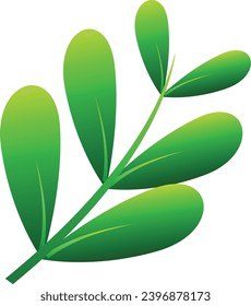 Nature's Palette, Vibrant Green Leaf Artistry