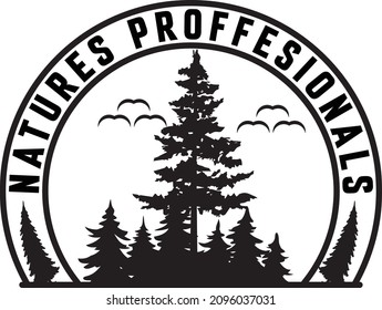 Natures professionals.natures lovers   t-shirt design.