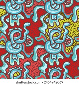 Nature's whispers: embrace the earthy elegance of abstract surreal pattern