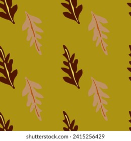 Nature-themed seamless background, blending doodle art and botanical elements for diverse design applications in fashion and decor.