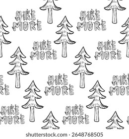 Nature-themed vector design encouraging outdoor exploration and hiking