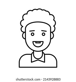 Naughty Boy avatar Vector icon which is suitable for commercial work and easily modify or edit it

