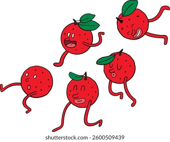 naughty cherries. can be used in children's illustrations, to illustrate products related to berries, etc.