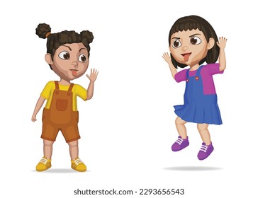 naughty kids bullying each other