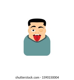 naughty man icon vector illustration