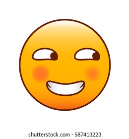 Naughty smile icon