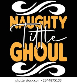 Naughty Tittle Goul, design and vector file.