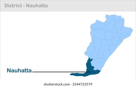 Nauhatta sub-district map, Rohtas District, Bihar State, Republic of India, Government of Bihar, Indian territory, Eastern India, politics, village, tourism