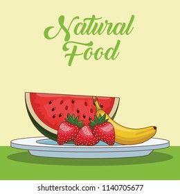 Naural food cartoons