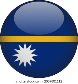 Nauru 3D-Länderflagge