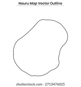 Nauru Landkarte Vektorgrafik