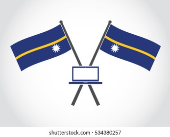 Nauru Emblem Laptop