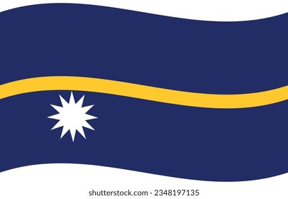 Nauru flag. Flag of Nauru