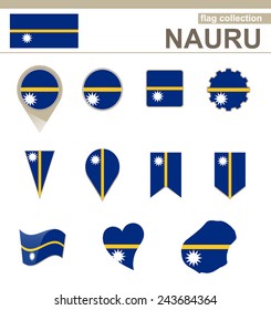 Nauru Flag Collection, 12 versions