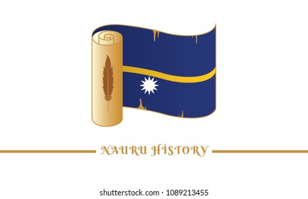 nauru flag and nauru history